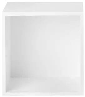 Muuto Stacked Regalsystem Mittel mit Rückwand Weiß