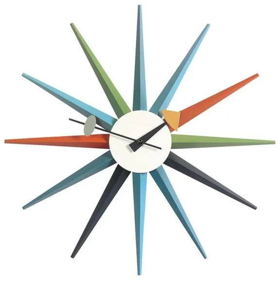 Vitra Sunburst Clock Uhr Multi