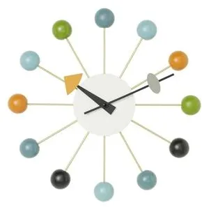 Vitra Ball Clock Wanduhr Mehrfarbig