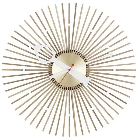 Vitra Popsicle Wanduhr Walnuss