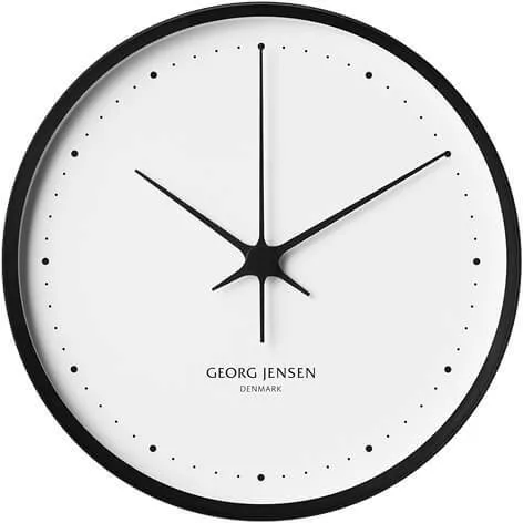 Georg Jensen Henning Koppel Uhr Ø 30 cm - Schwarz/Weiß